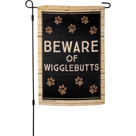 Garden Flag - Beware of Wigglebutts - Picture 1 of 1